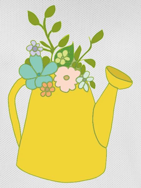 giesskanne blumen