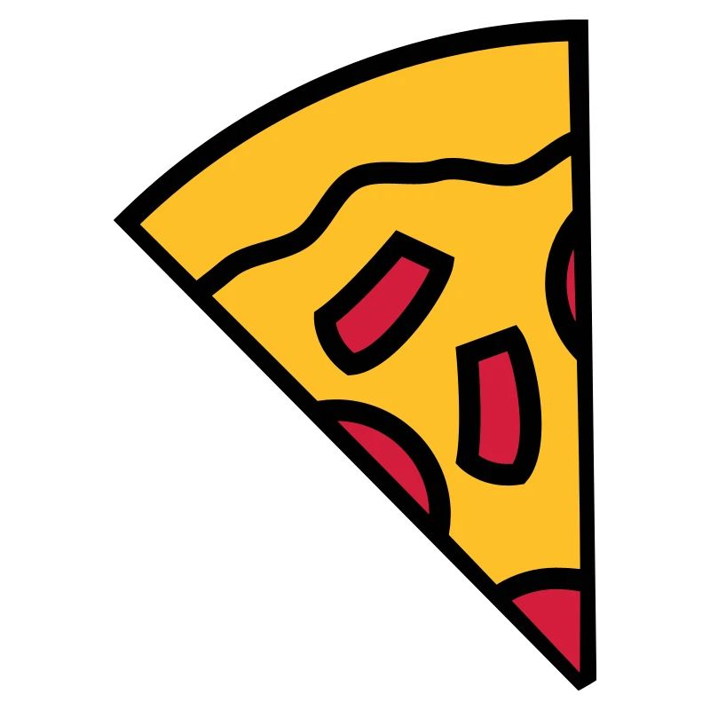 paprika pieces pizza round large comic cartoon cli