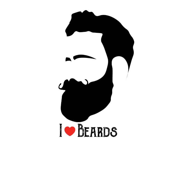 Beard love - man men beard beards gift idea