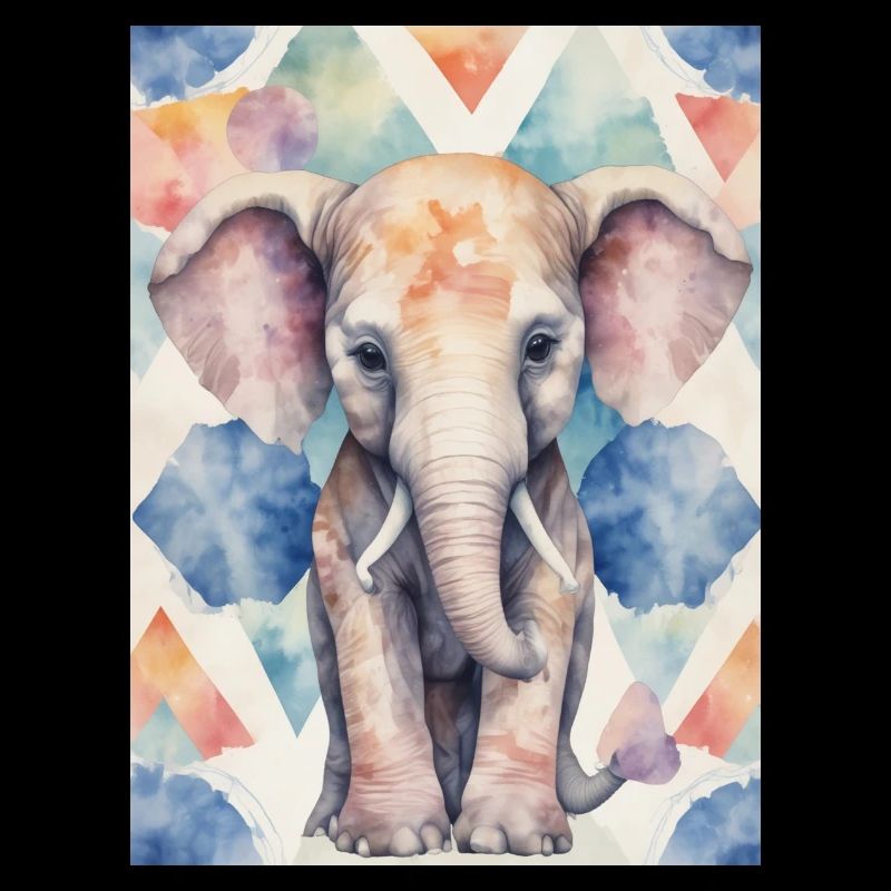 Éléphant coloré