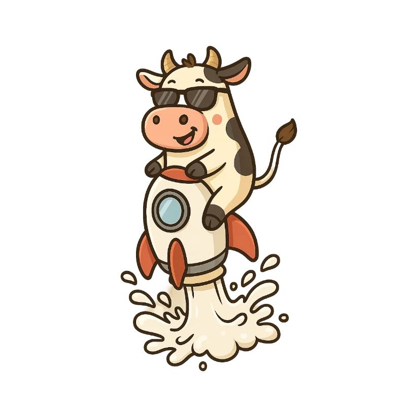 Funny Cow Rocket Launch