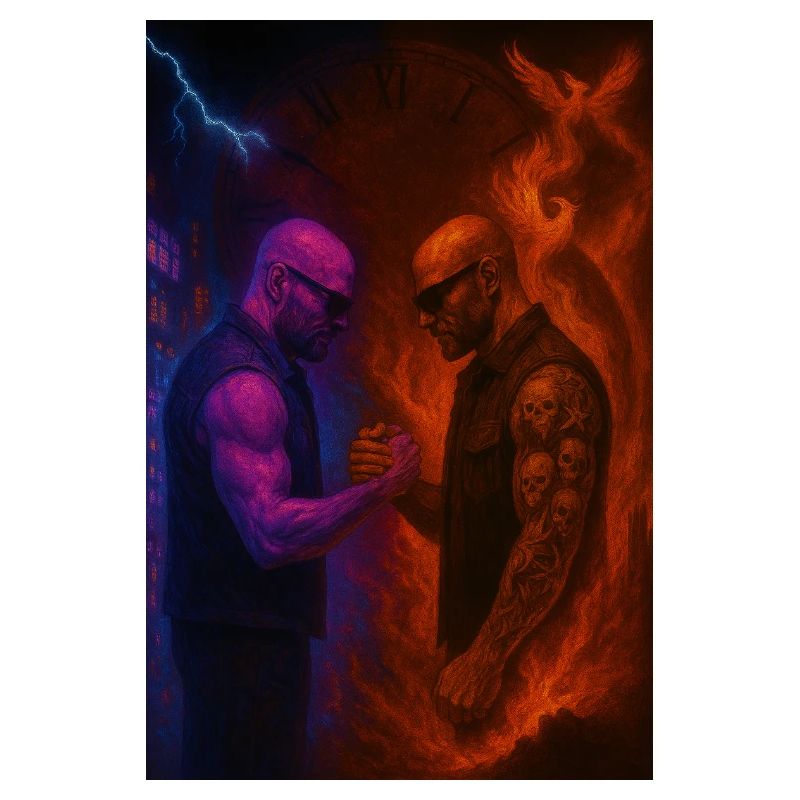 Duel des éléments entre le feu et la glace