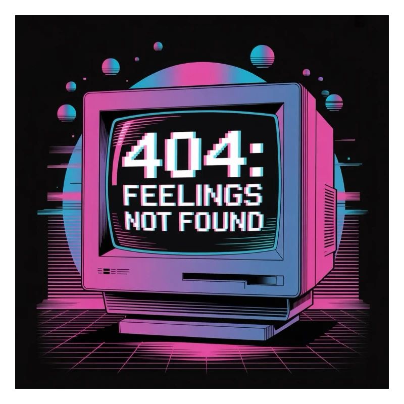 Retro Tech 404 Feelings Not Found Design