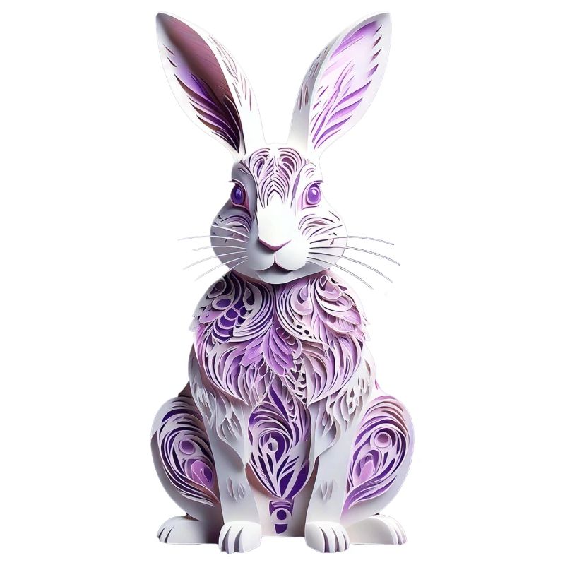 Bunny - Easter Bunny in Silhouette