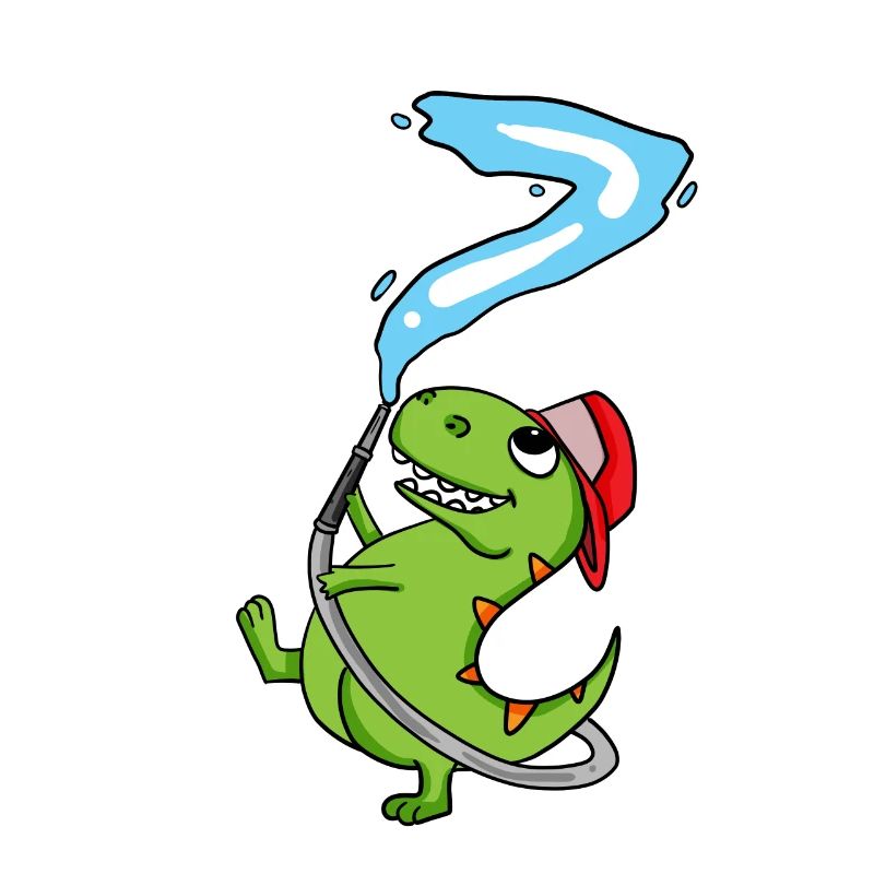 7th Birthday Dinosaur Fire Brigade Gift