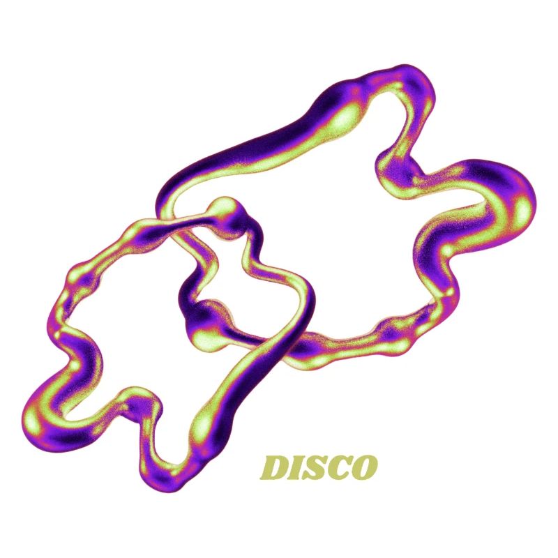 Retro Disco Blob – Neon Abstract Liquid Art