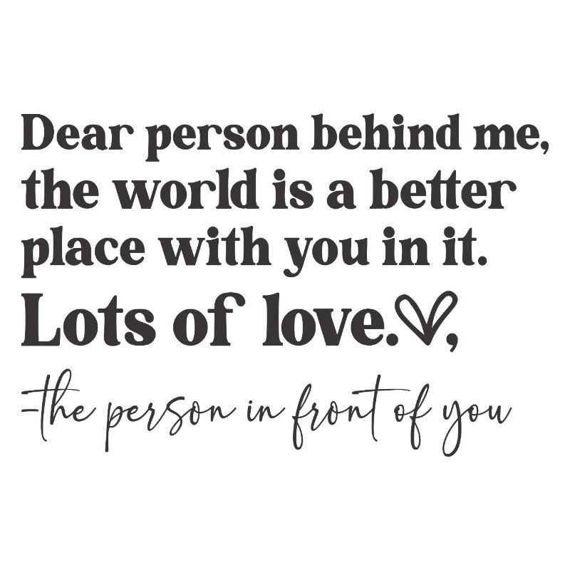 Love message front and back