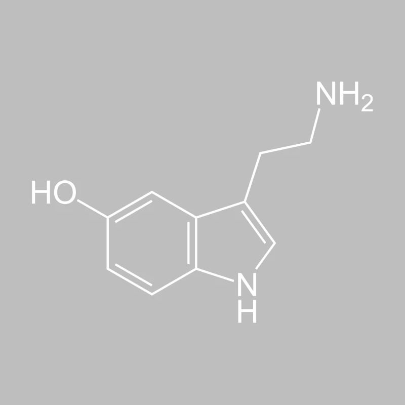 Formule structurale de sérotonine