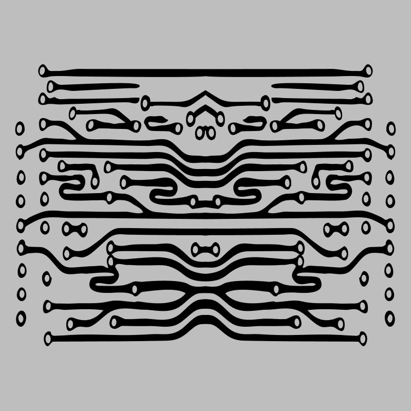 design lines microchip disk pattern cool lines