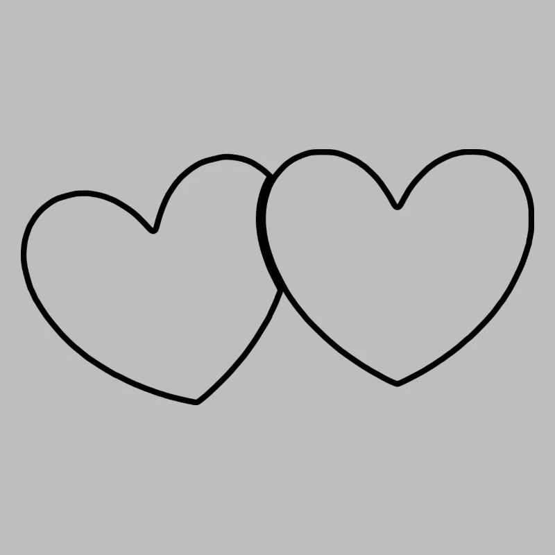 Schwarzes Herz Geschenk