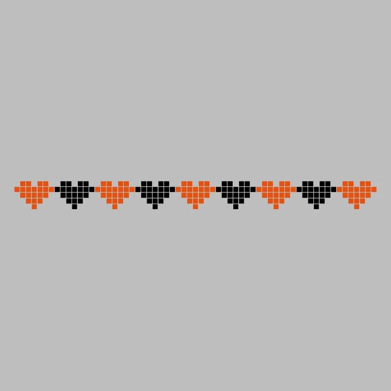 Knitting pattern pattern line heart
