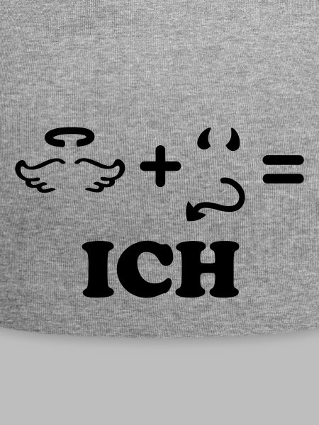 Engel + Teufel = ich - einfarbig