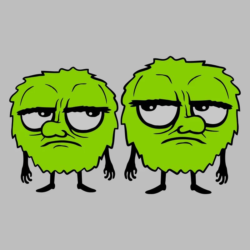 2 Monsters Roll Eyes