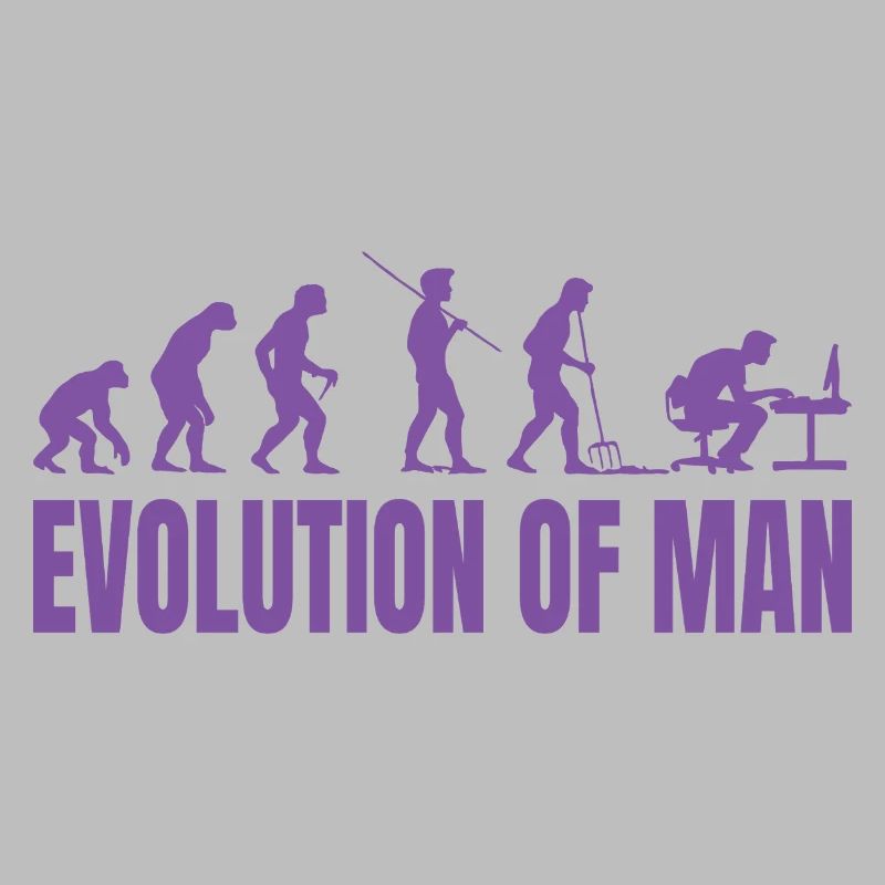 Programmer Computer Freak Evolution Retro