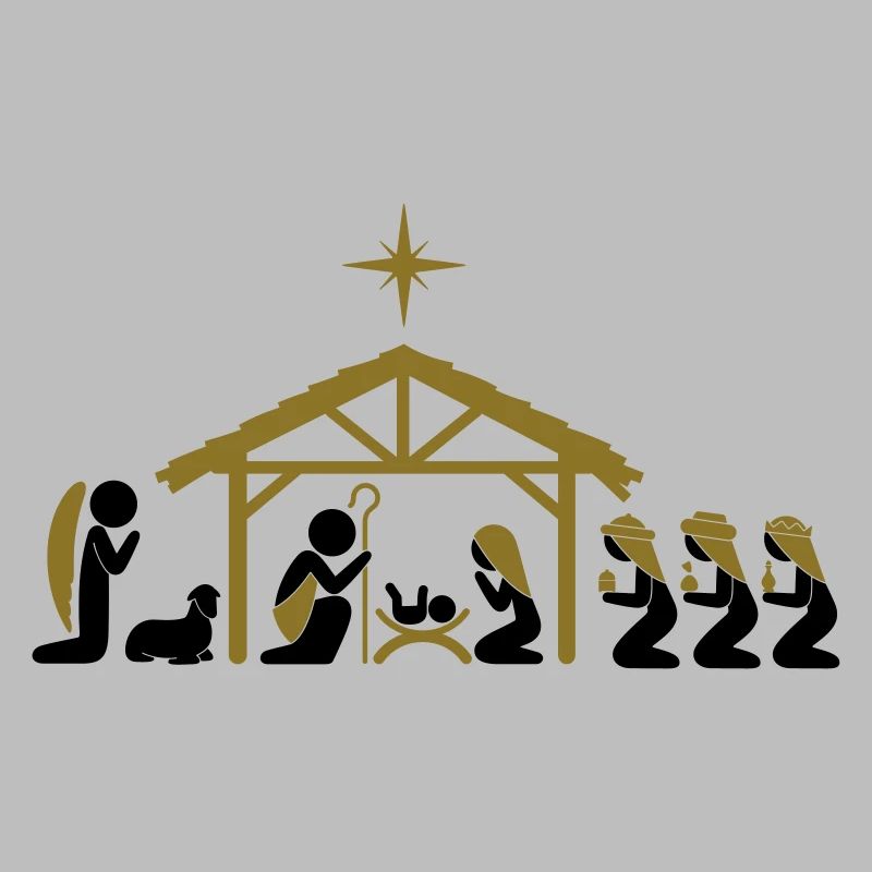 Weihnachtskrippe an Heiligabend