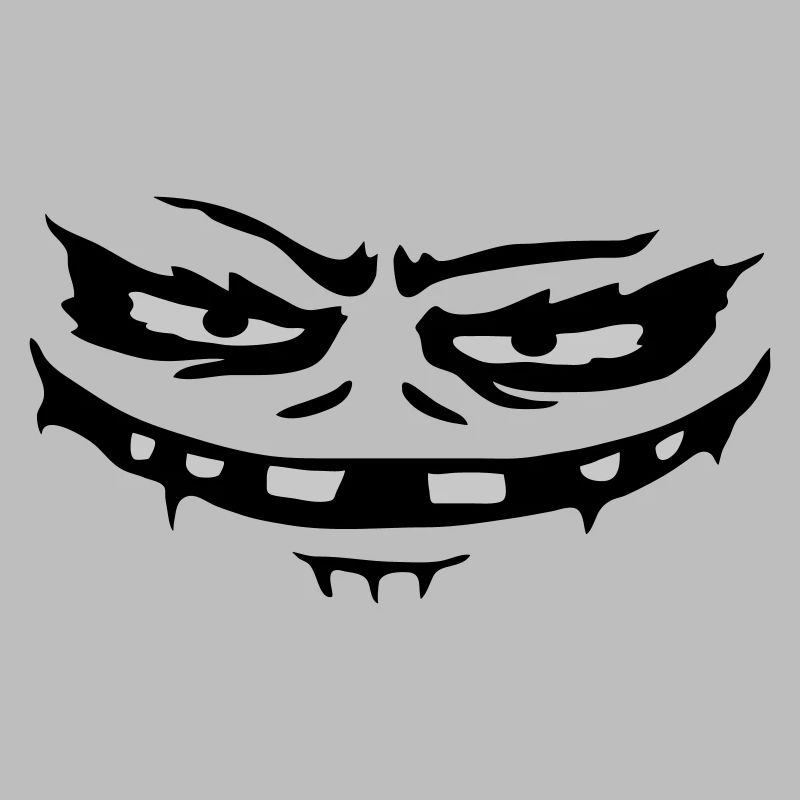 Evil Monster Face Halloween