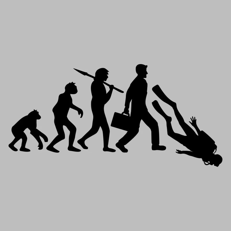 evolution diver sport fun development funny v