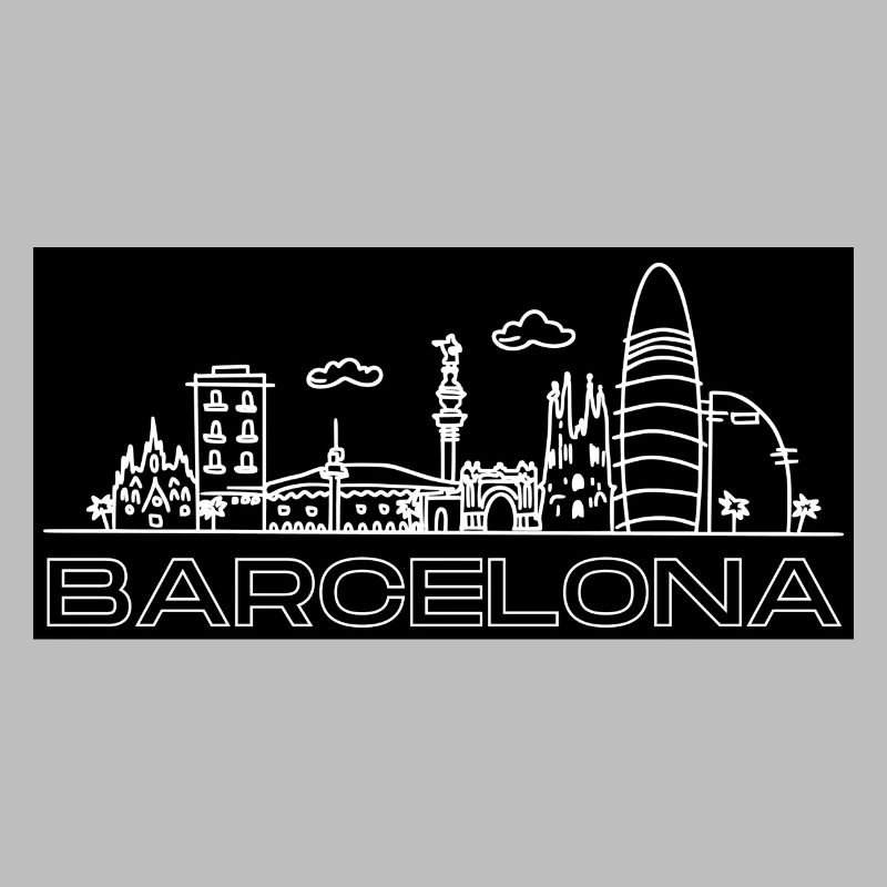 Barcelone - avec skyline