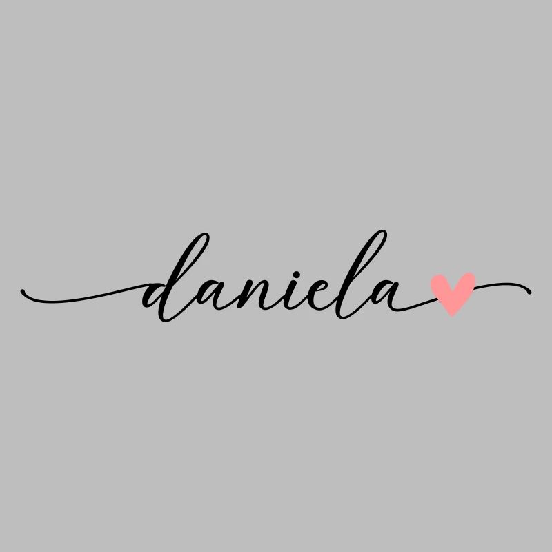 Daniela Last name First name Calligraphy Script