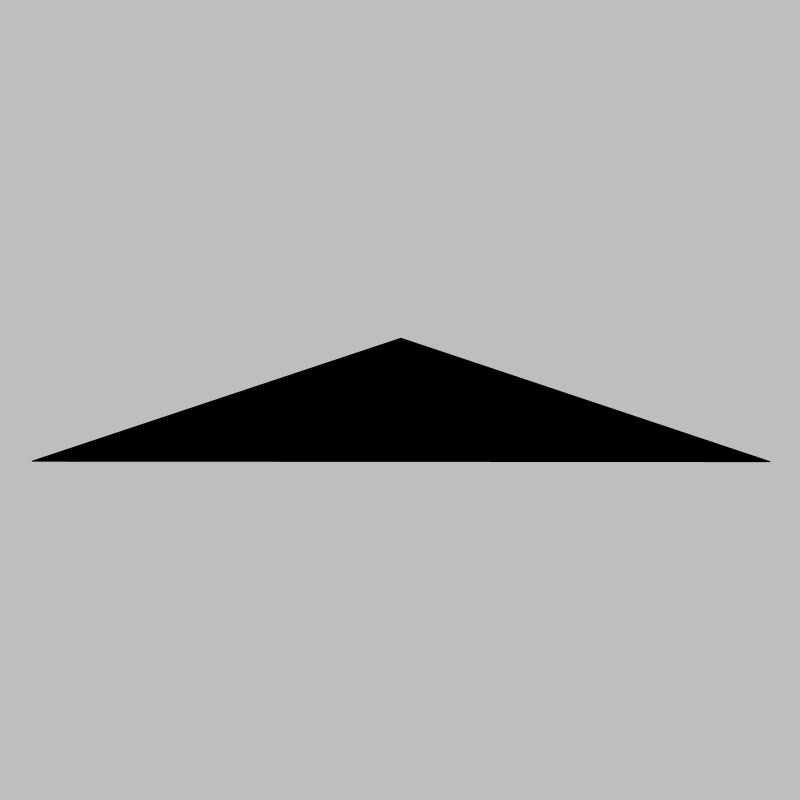 Isosceles triangle / / flat