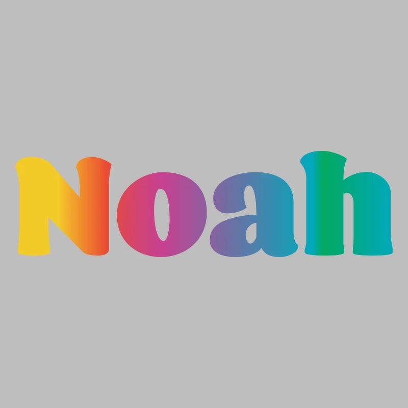 First name Noah Rainbow Gift