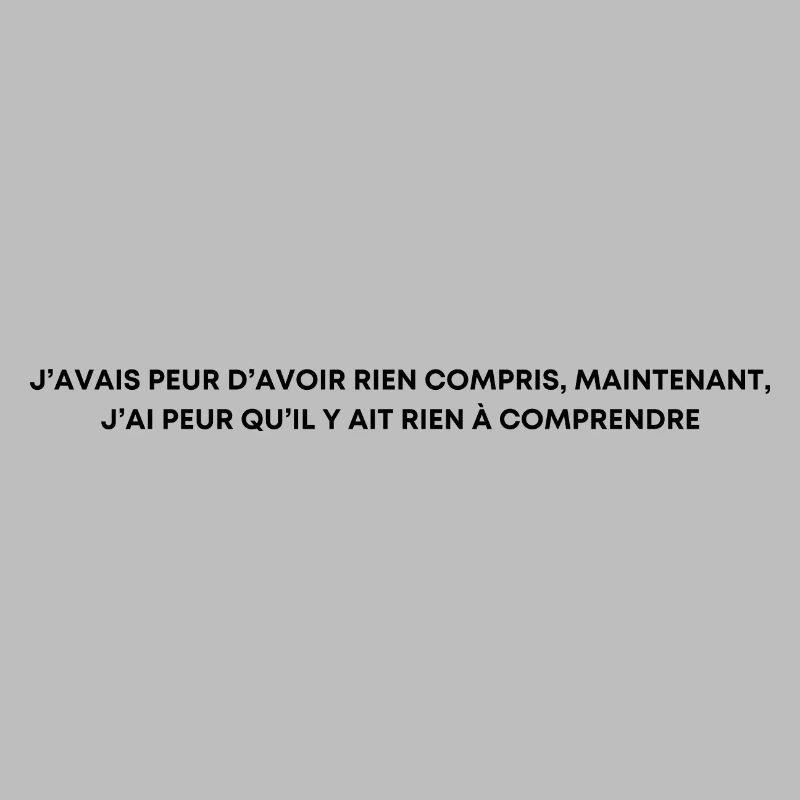 J'avais peur d'avoir rien compris - Orelsan