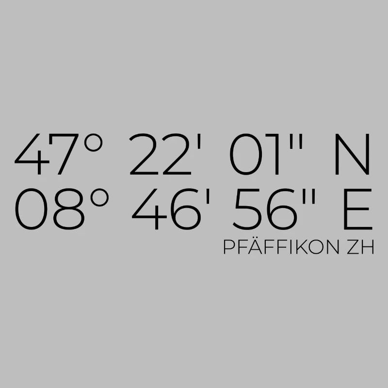 Coordinates Pfäffikon ZH Zurich