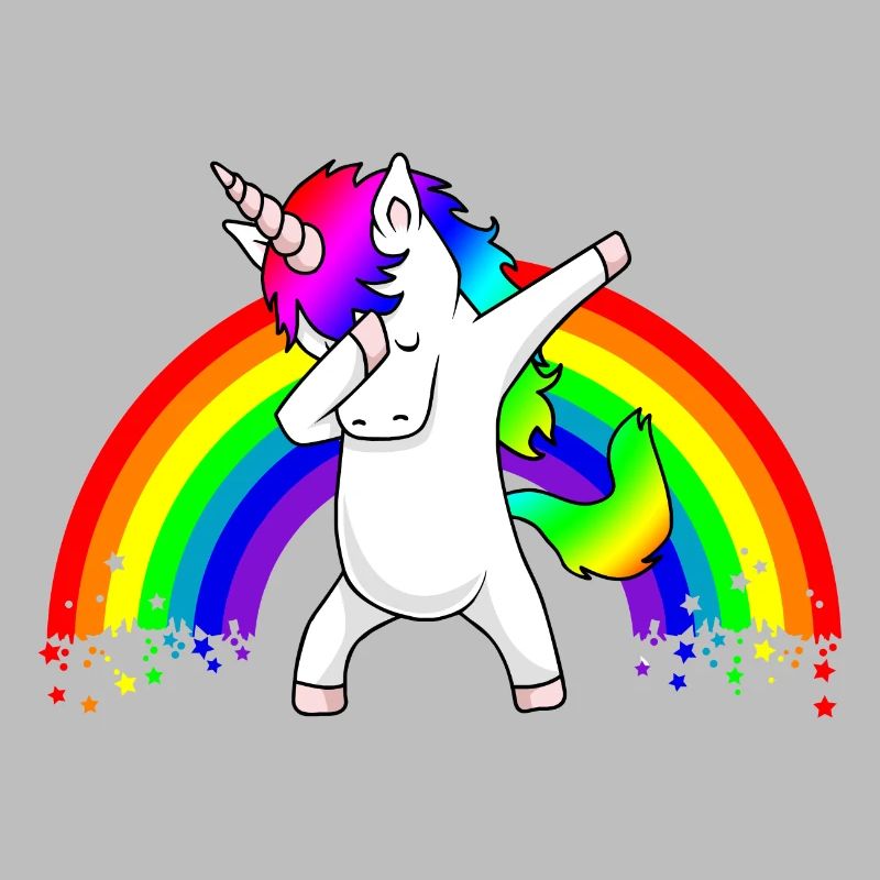 Dabbing Unicorn Regenbogen Dab Dance Einhorn Kind