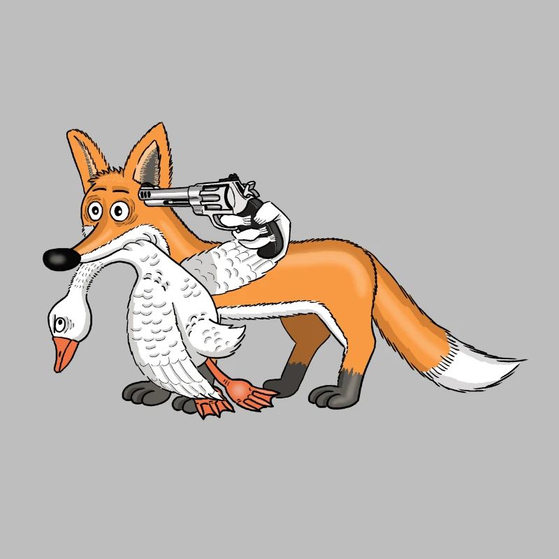 Fuchs mit Gans