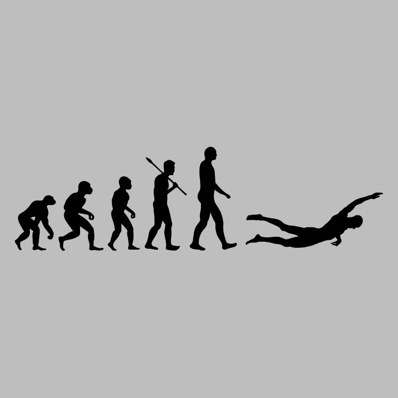Human Evolution Swimmer