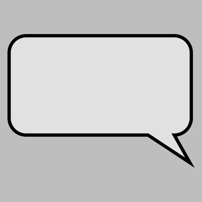 Sprechblase // Comic // Spruch machen // Aussage