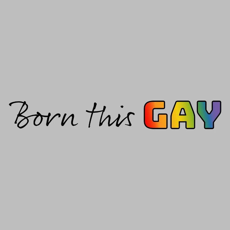 Rainbow né ce gay