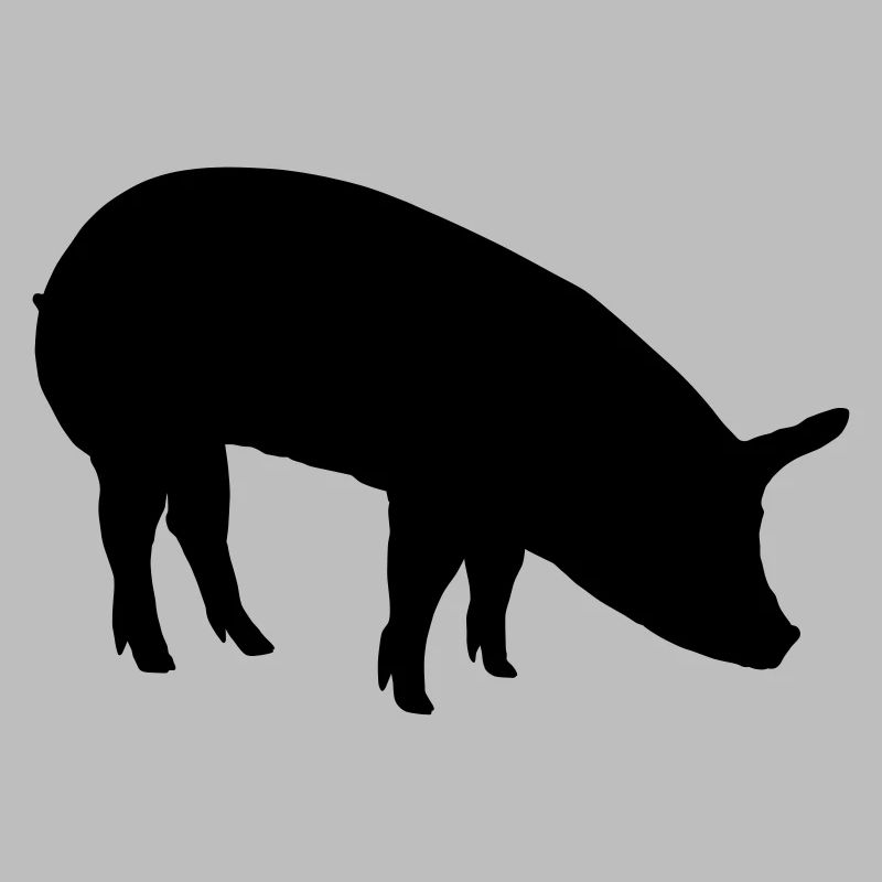 Sow pig schnitzel vector color selectable