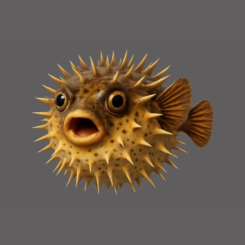 Spiny Fish Underwater Pattern
