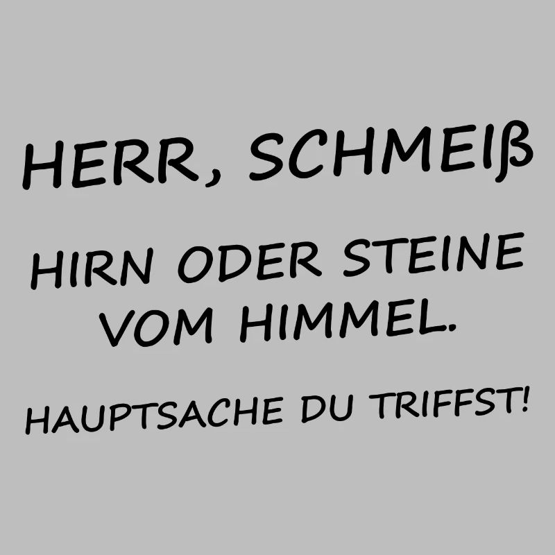Herr Schmeiß Hirn oder Steine vom Himmel