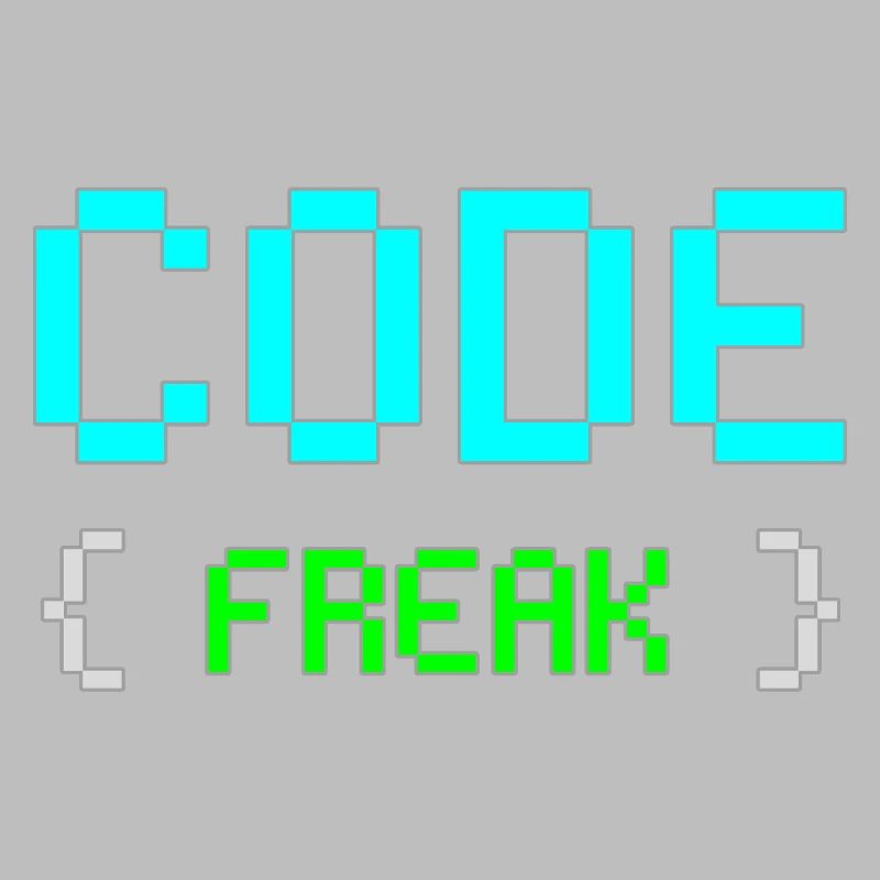 Pixel Code Freak Neon Tee