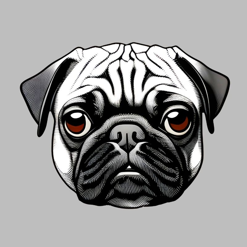 Pug Design Motif d’impression graphique