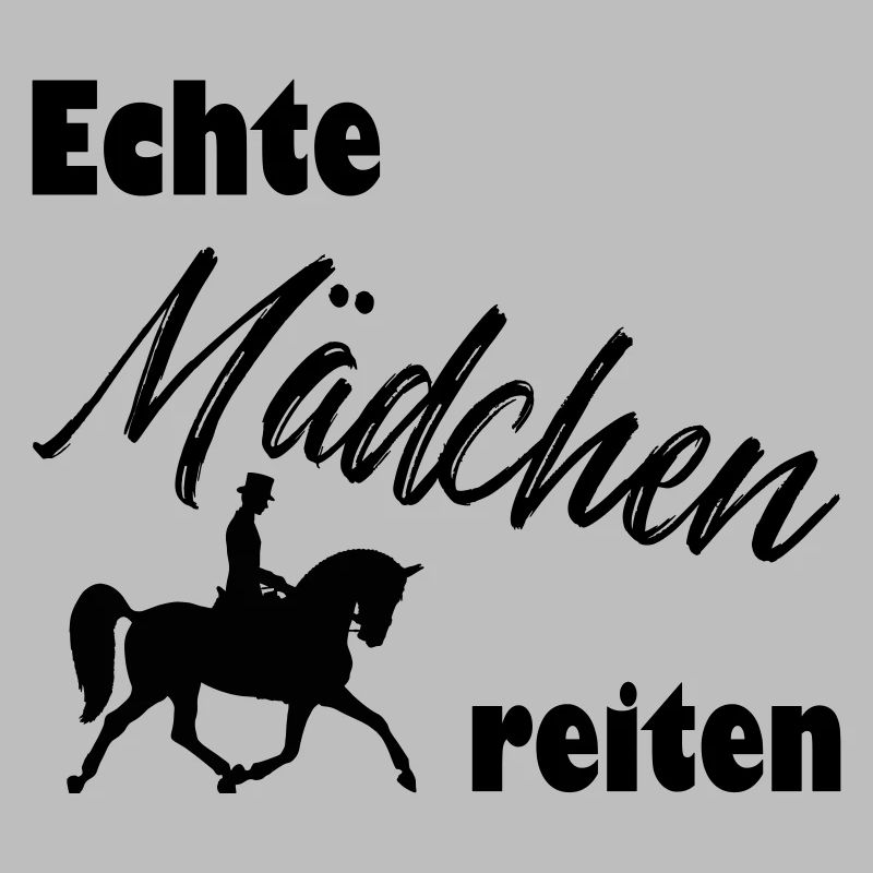 Echte Mädchen reiten