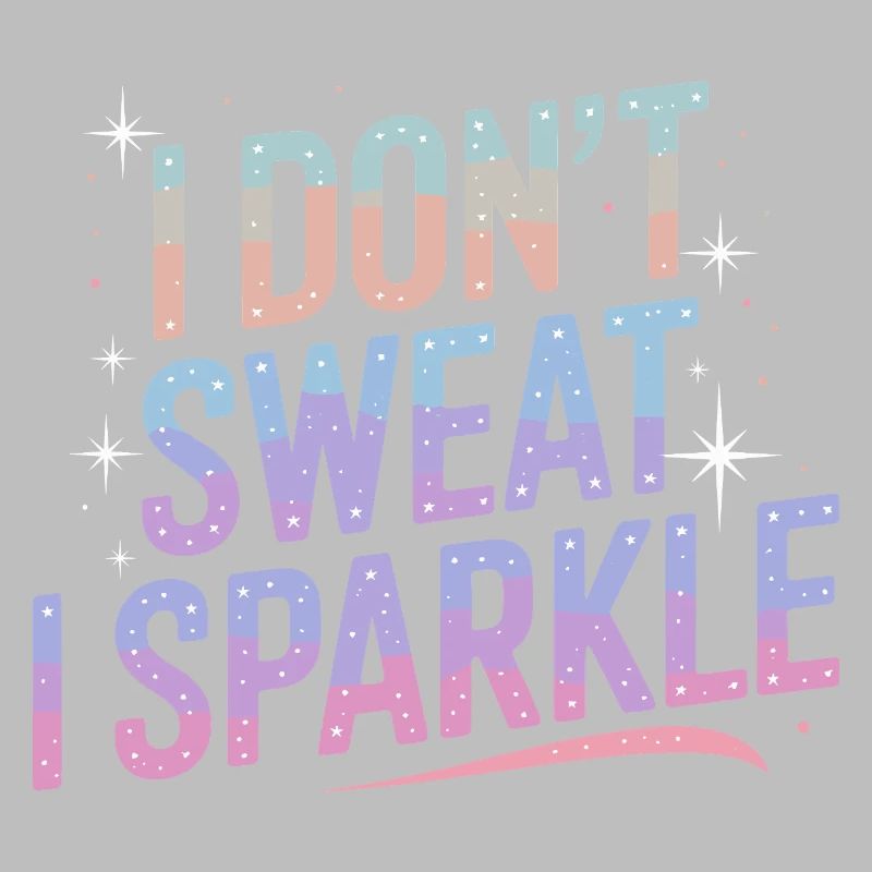 Ich schwitze nicht, ich glitzere!