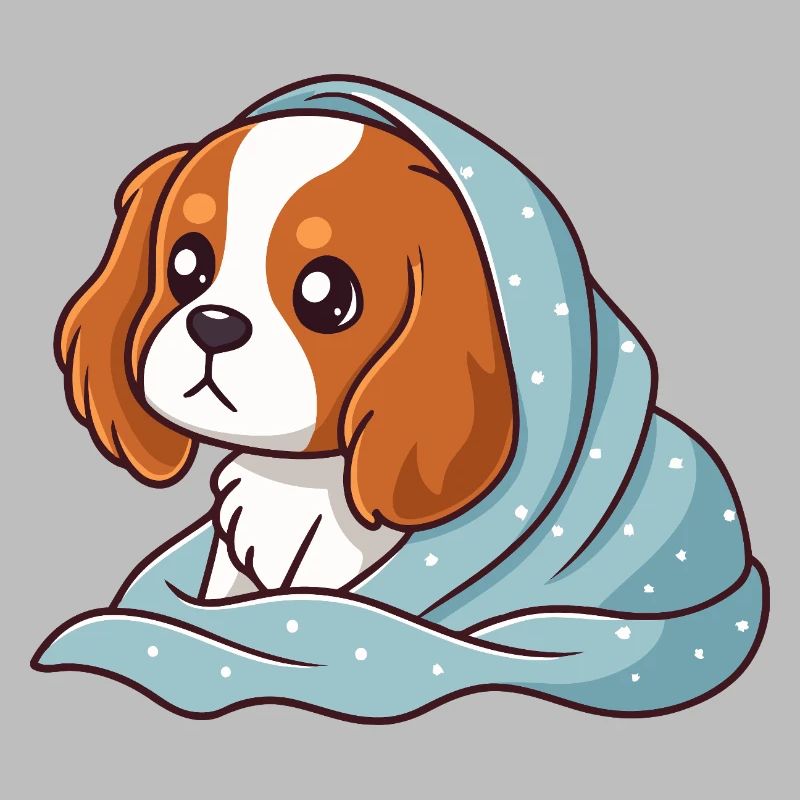Beagle emmitouflé bleu