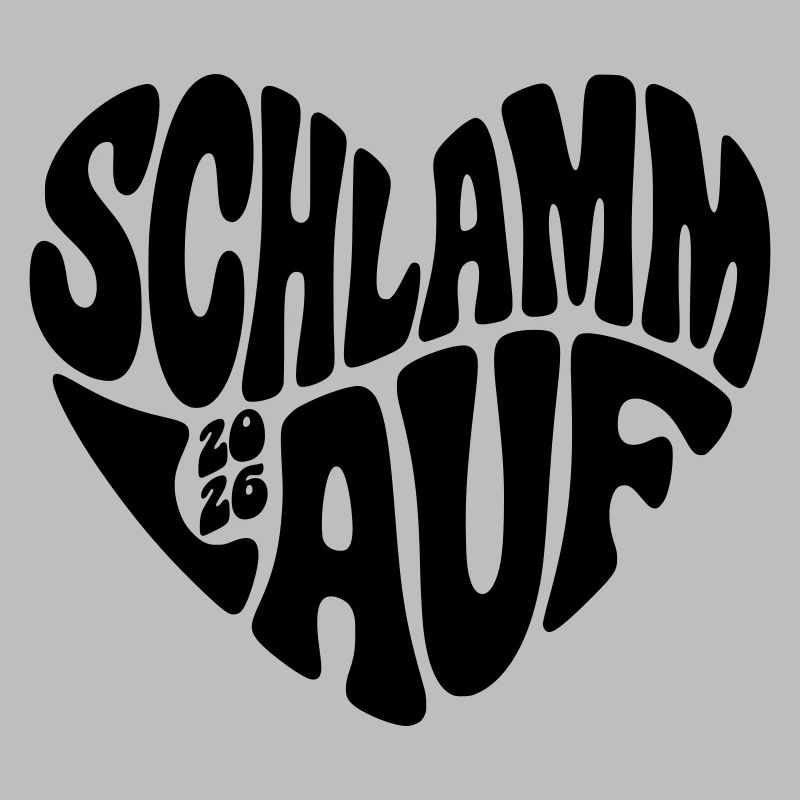 Course de boue 2026 - Forme de cœur - Course de boue 2026