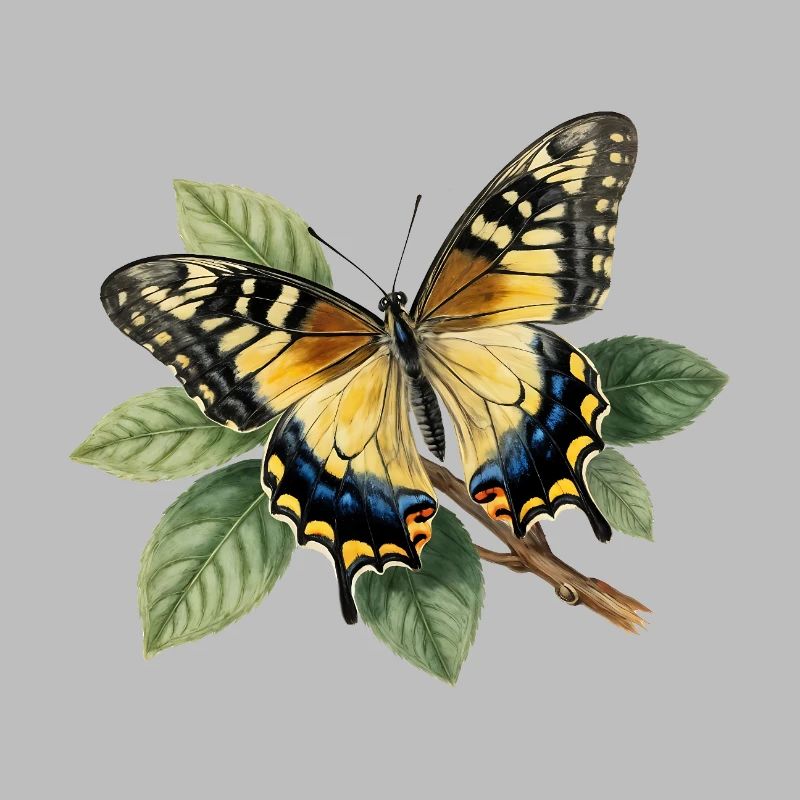 Schwalbenschwanz oder Große Haarsträhne, Papilio machaon