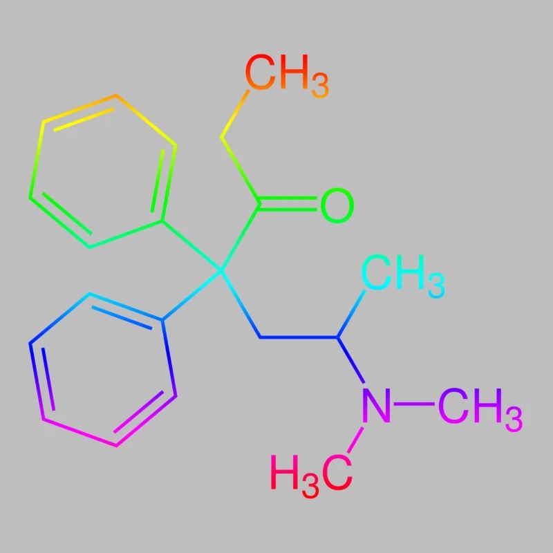 Methadone structural formula