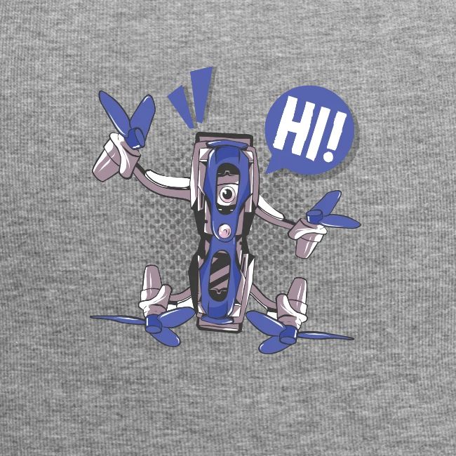Quadcopter Robot Says "Hi"