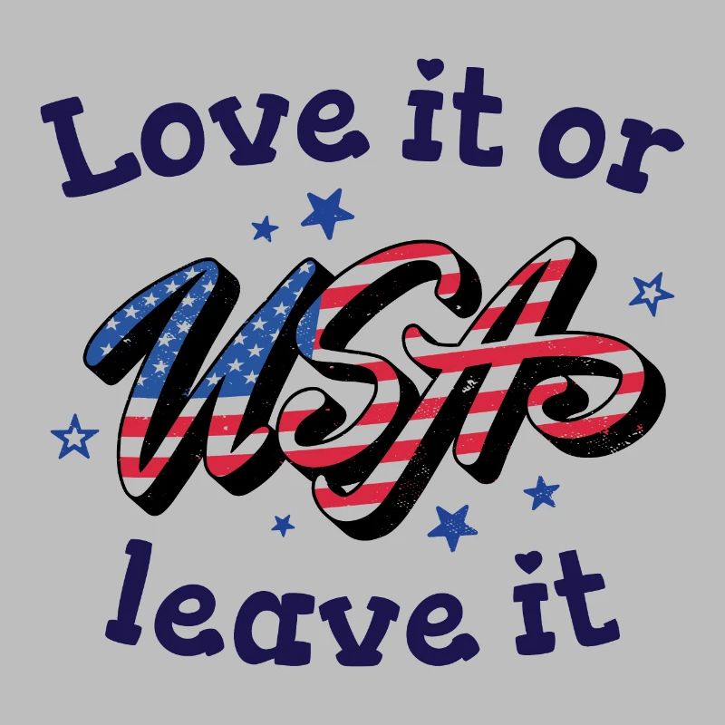 Liebe es oder lass es USA Flagge Amerika