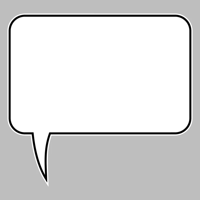 Conception rectangulaire de bulle de dialogue