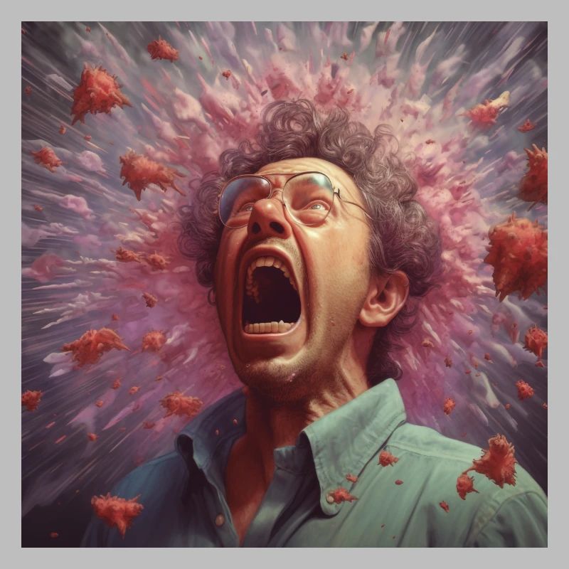 Bacteria fly when sneezing