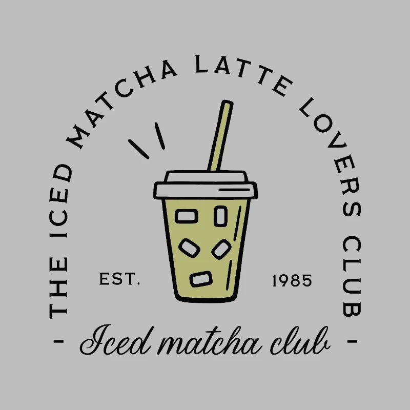 Iced matcha latte lovers