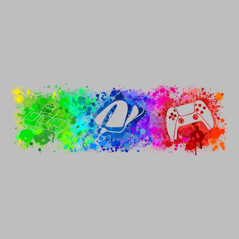 WASD Mouse Controller Rainbow