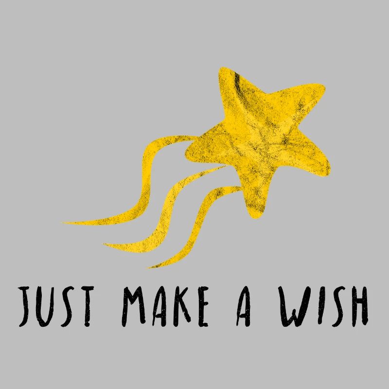 Just make a wish Traum Sternschnuppe Geschenk Idee